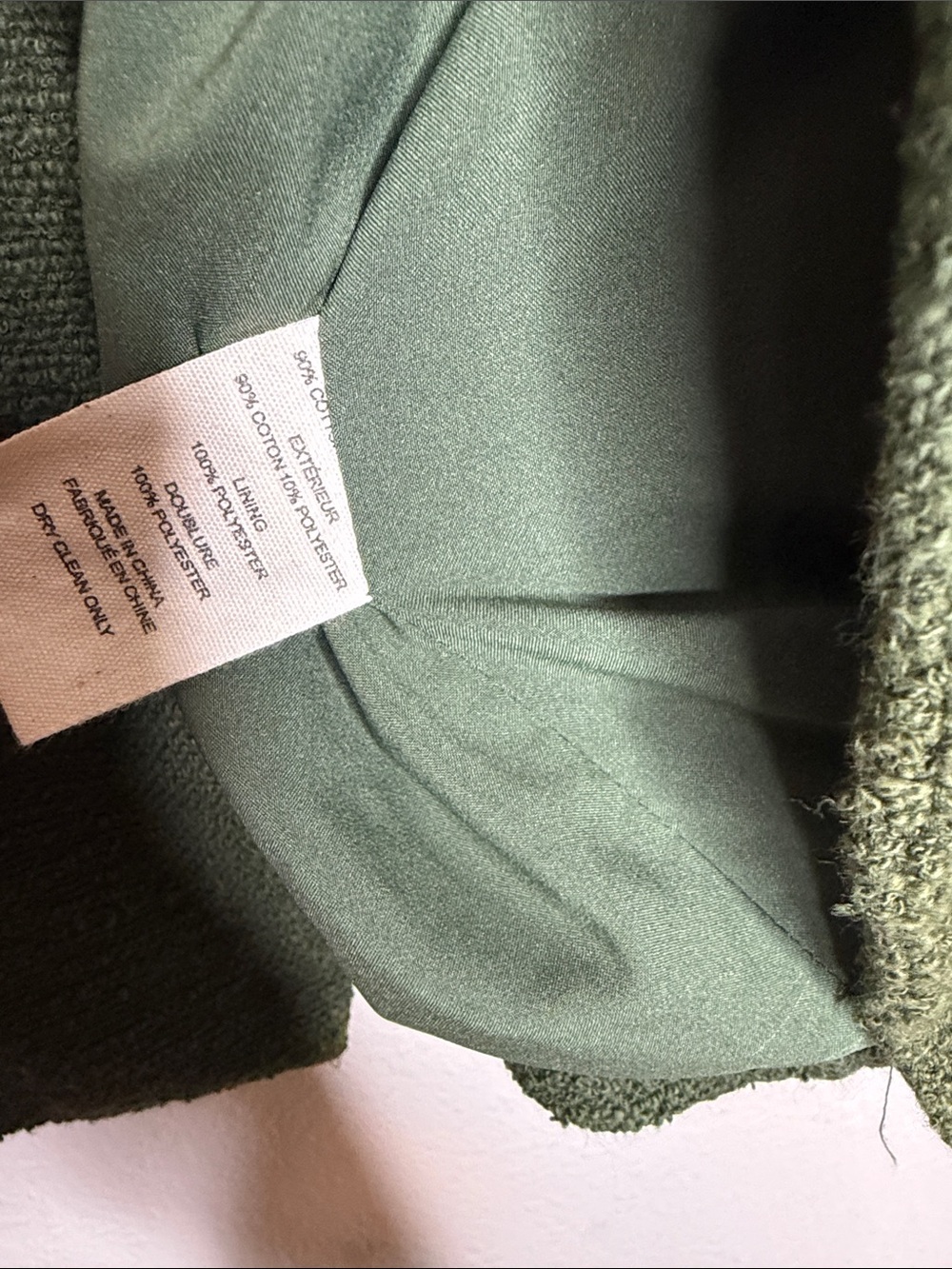 L’ Agence | Women’s Green Boucle Cropped Brooke Blazer Size 18 *flaw* - Picture 6 of 7